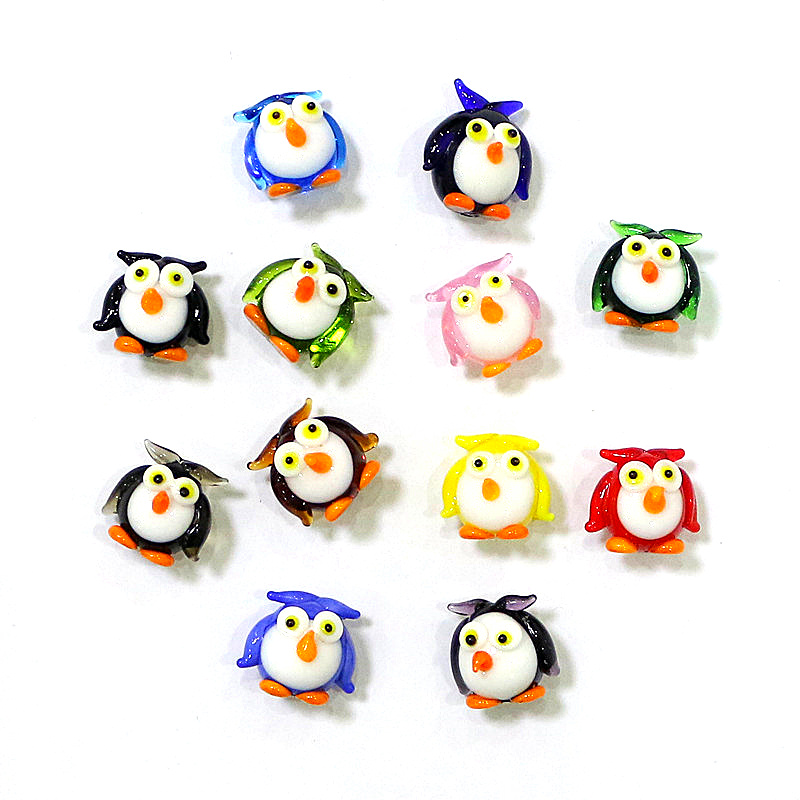 Bonsai Garden Japan - 2Pcs Kawaii Mini Owl Figurines Glass