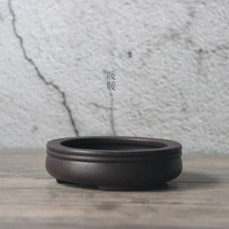 Ceramic Circle Bonsai Pot,Plat - Bonsai Garden China 评论和价格