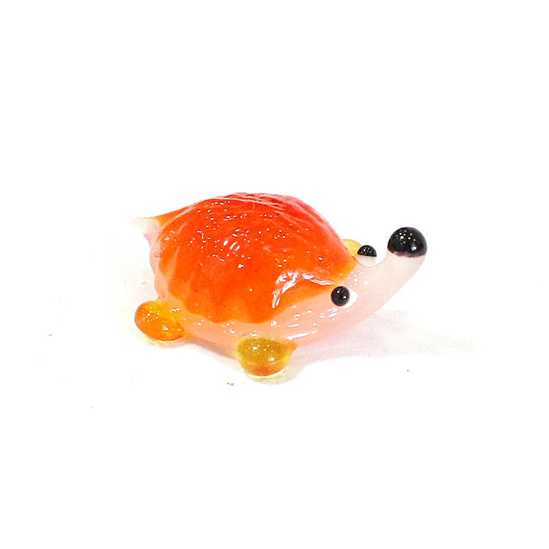 Handmade Mini Glass Hedgehog F - Bonsai Garden Japan 评论和价格