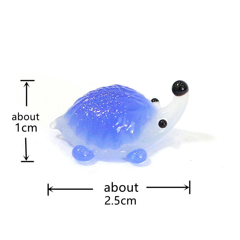 Handmade Mini Glass Hedgehog F - Bonsai Garden Japan 评论和价格
