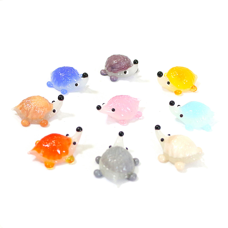 Handmade Mini Glass Hedgehog F - Bonsai Garden Japan 评论和价格