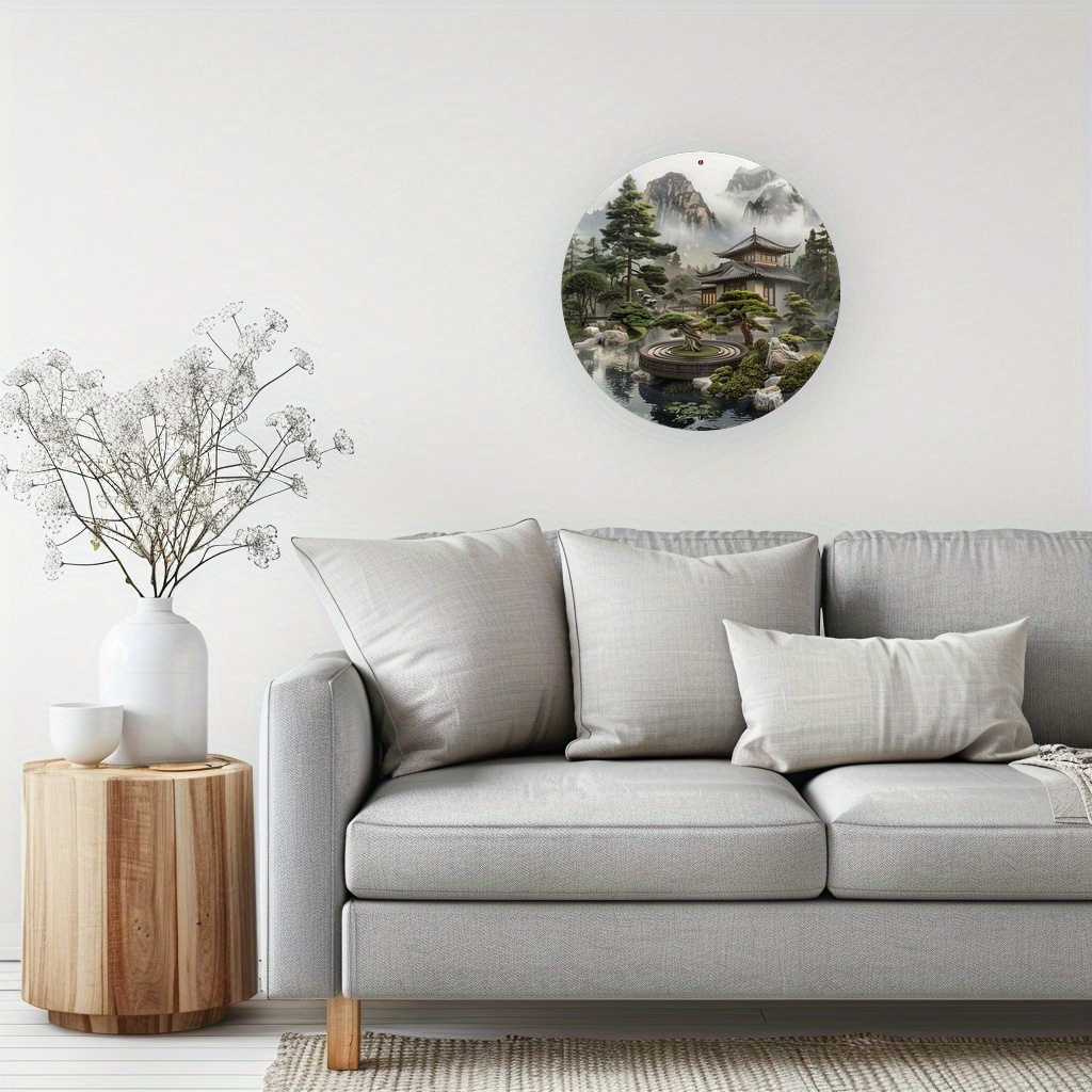 Vintage Oriental Bonsai Mounta - Bonsai Garden Wall 评论和价格