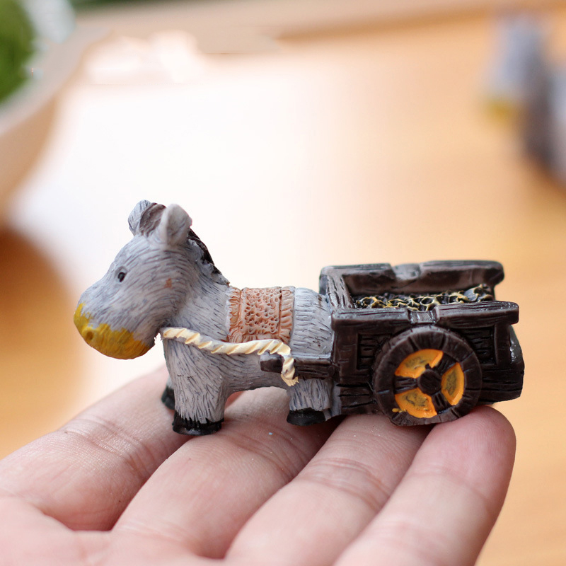 Animal Figurines Mini Donkey P - Bonsai Garden Japan 评论和价格