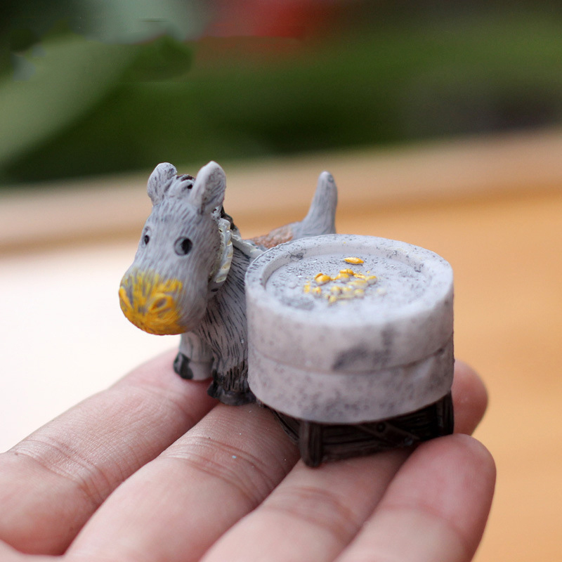 Animal Figurines Mini Donkey P - Bonsai Garden Japan 评论和价格