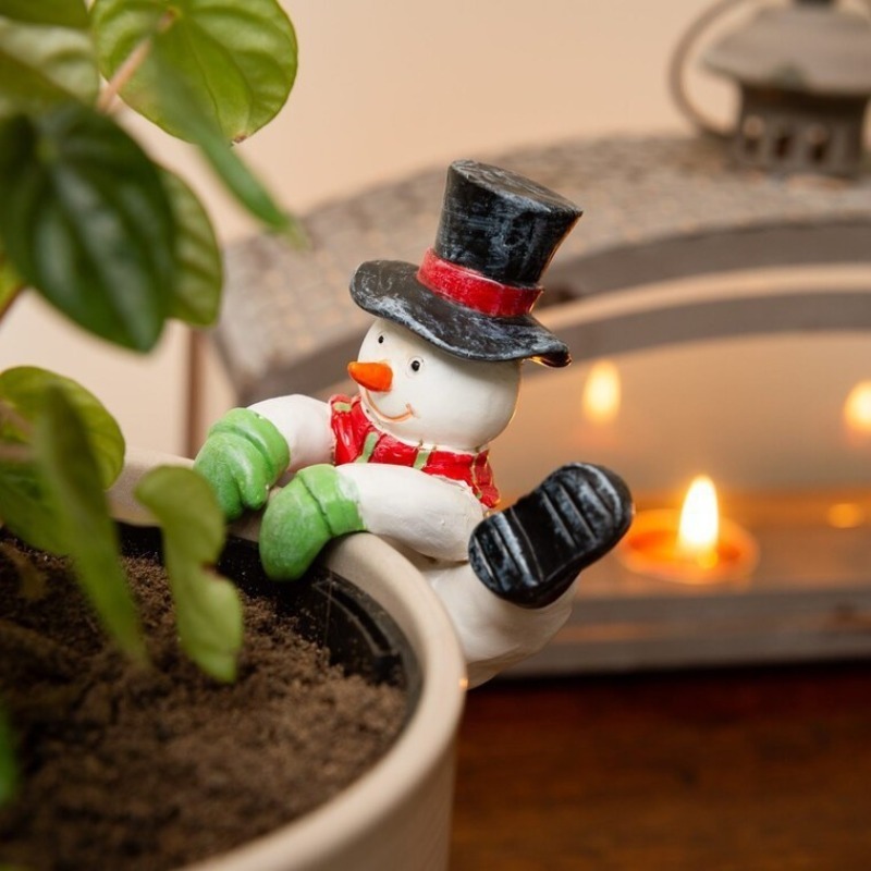 Christmas Santa Snowman Statue - Bonsai Garden Wall 评论和价格