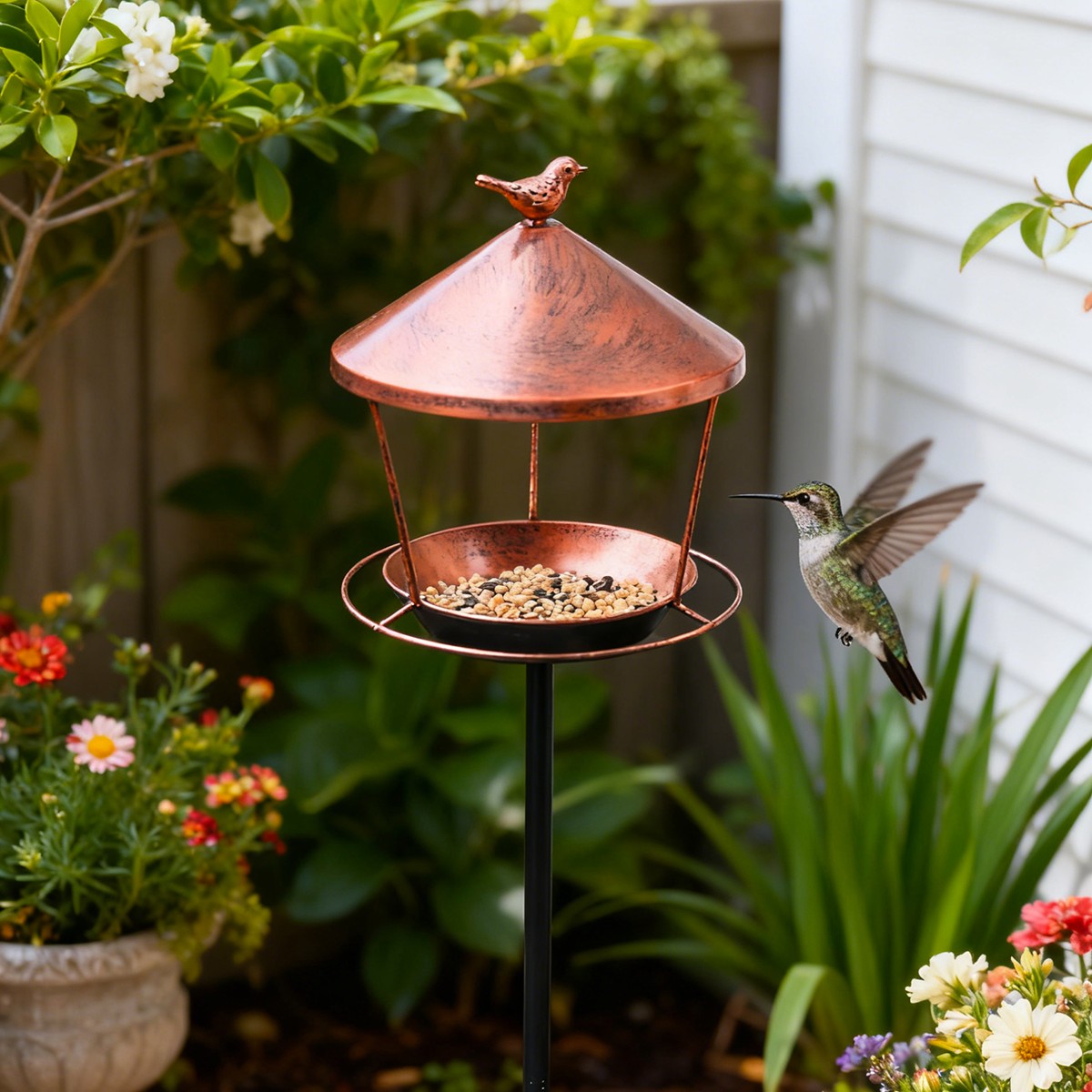Sturdy Iron Ring Bird Bath for - Bonsai Garden China 评论和价格