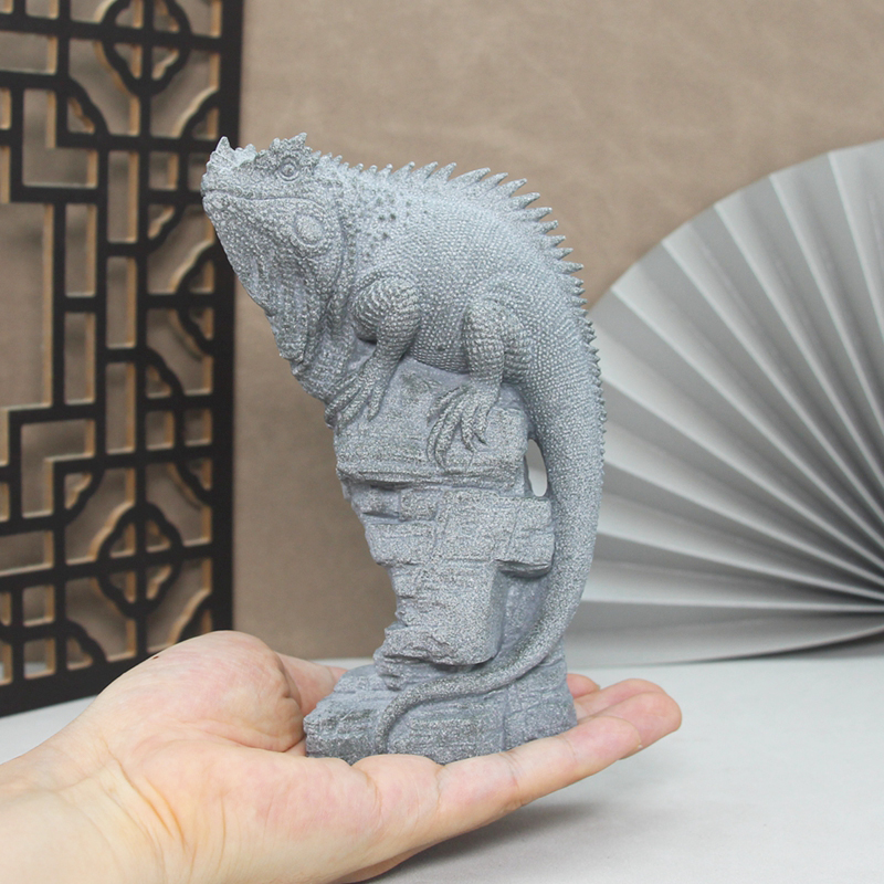 Artificial Stone Lizard Lion D - Bonsai Garden China 评论和价格