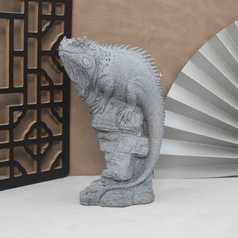 Artificial Stone Lizard Lion D - Bonsai Garden China 评论和价格