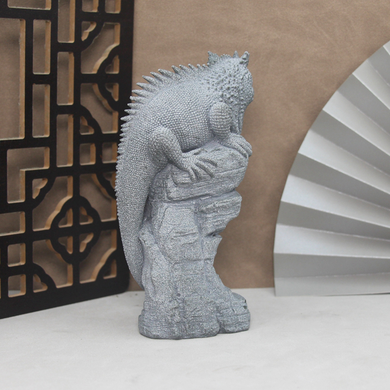 Artificial Stone Lizard Lion D - Bonsai Garden China 评论和价格