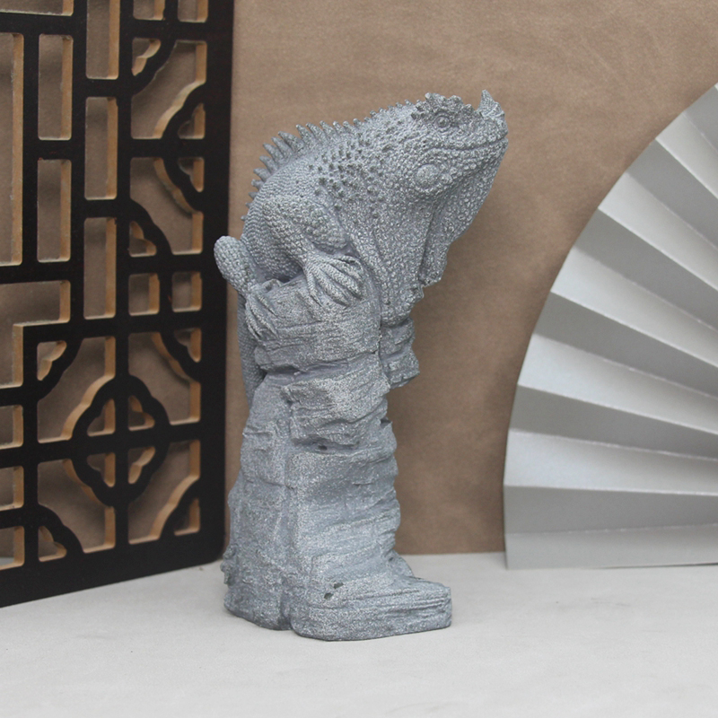 Artificial Stone Lizard Lion D - Bonsai Garden China 评论和价格