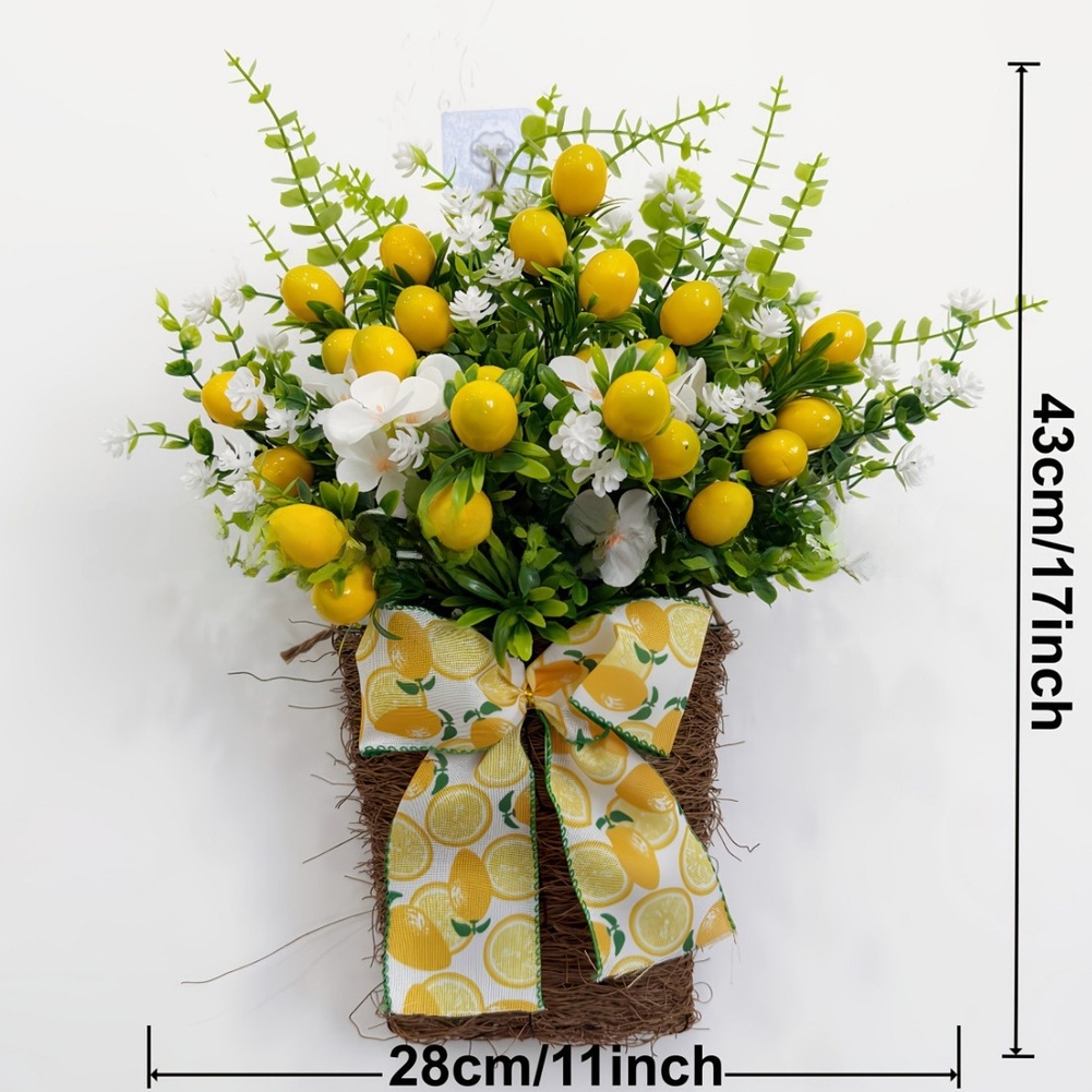 Artificial Lemon Hanging Baske - Bonsai Garden Wall 评论和价格