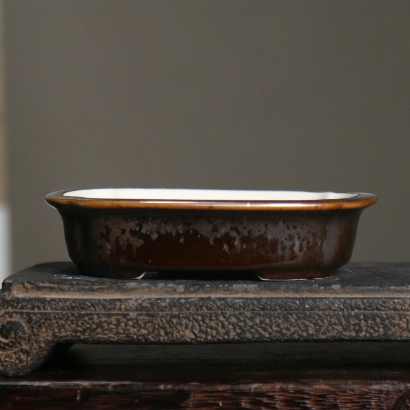 Porcelain Rectangle Bonsai Pot - Bonsai Garden China 评论和价格