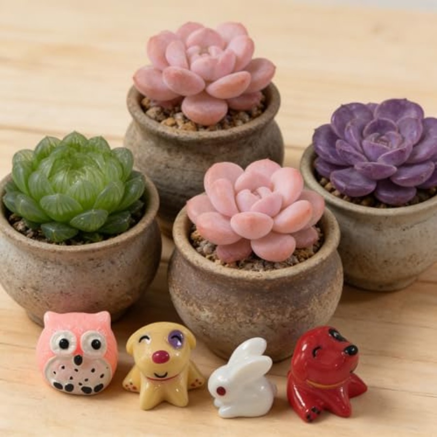 74 Pieces Mini Animals Miniatu - Bonsai Garden Japan 评论和价格