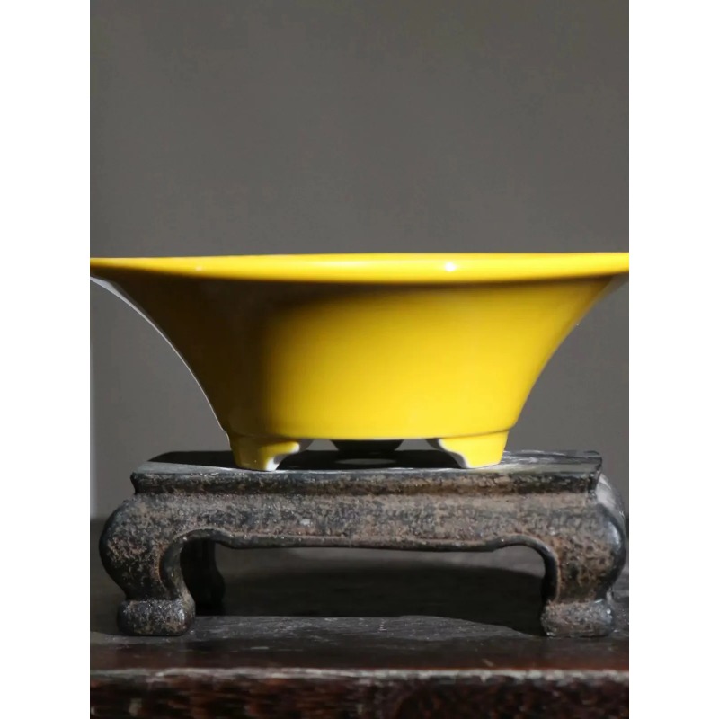 Porcelain Colorful Glazed Roun - Bonsai Garden China 评论和价格