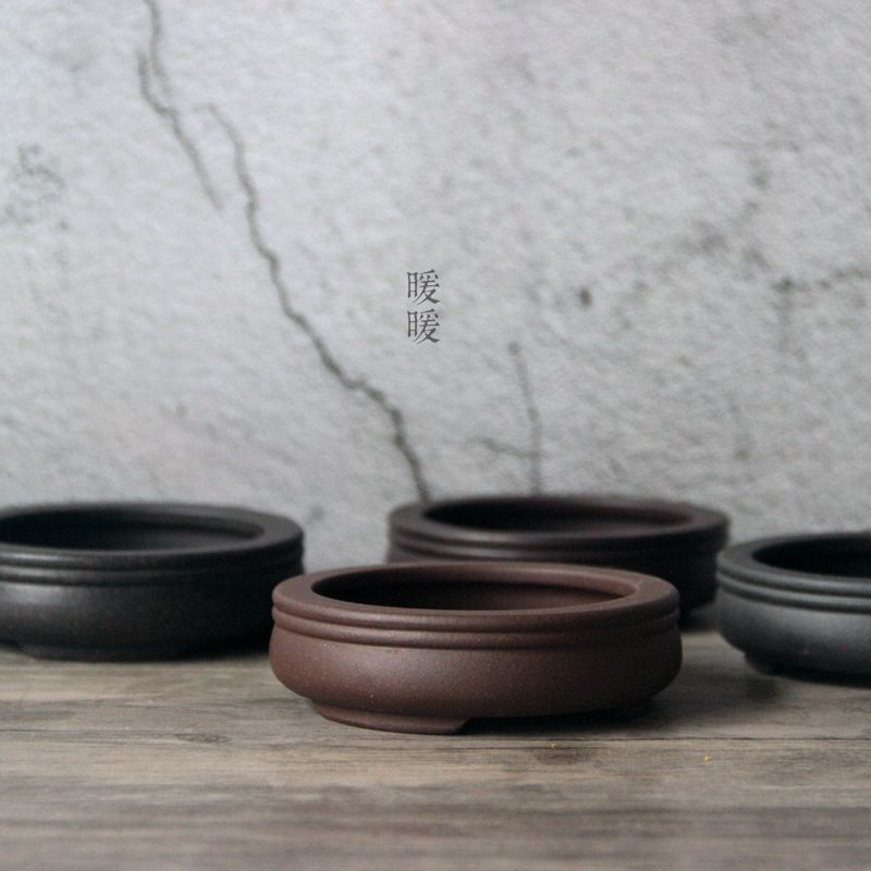 Ceramic Circle Bonsai Pot,Plat - Bonsai Garden China 评论和价格