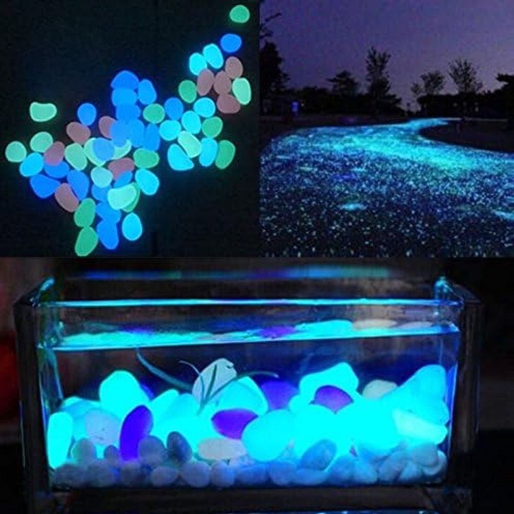 Fish Tank Rocks Glow Blue Pebb - Bonsai Garden Pot 评论和价格