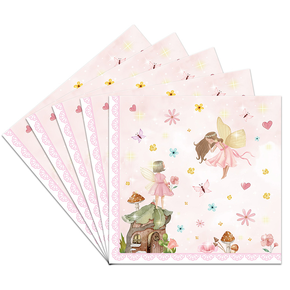 20/40/80pcs Fairy Paper Napkin - Bonsai Garden Ideas 评论和价格