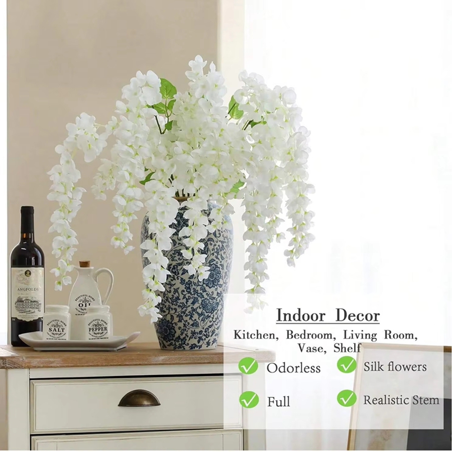 Artificial Flower Rattan Home  - Bonsai Garden Wall 评论和价格