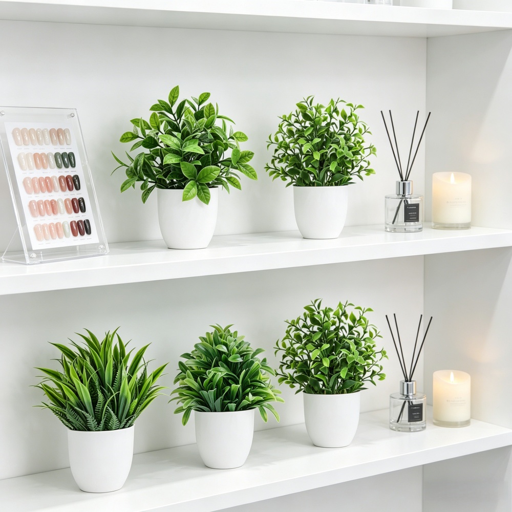 4pcs/set Mini Artificial Plant - Bonsai Garden Ideas 评论和价格