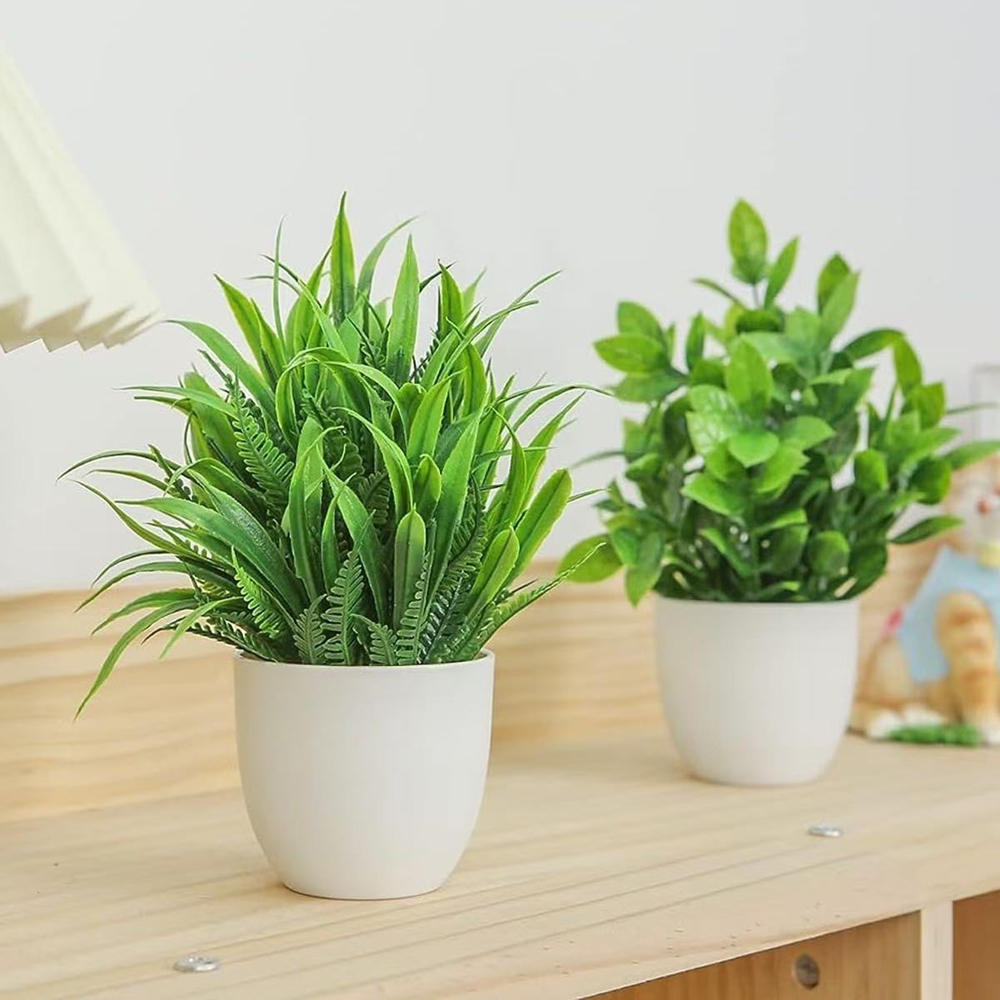 4pcs/set Mini Artificial Plant - Bonsai Garden Ideas 评论和价格