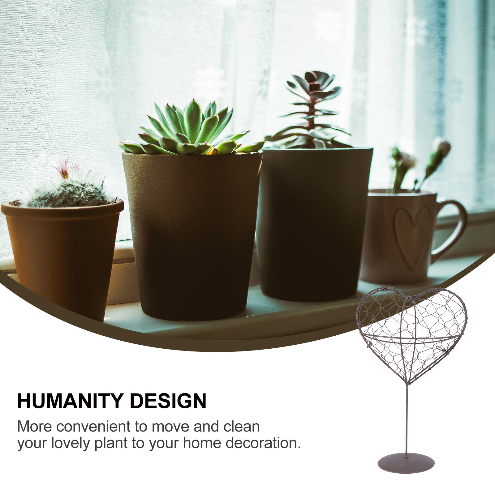 Iron Flower Frame Retro Three- - Bonsai Garden Wall 评论和价格