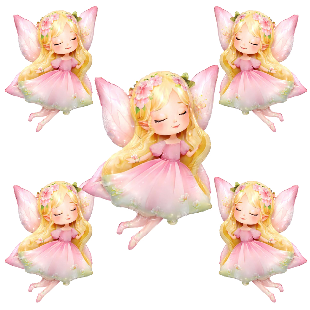 Pink Fairy Foil Balloon Girls  - Bonsai Garden Ideas 评论和价格