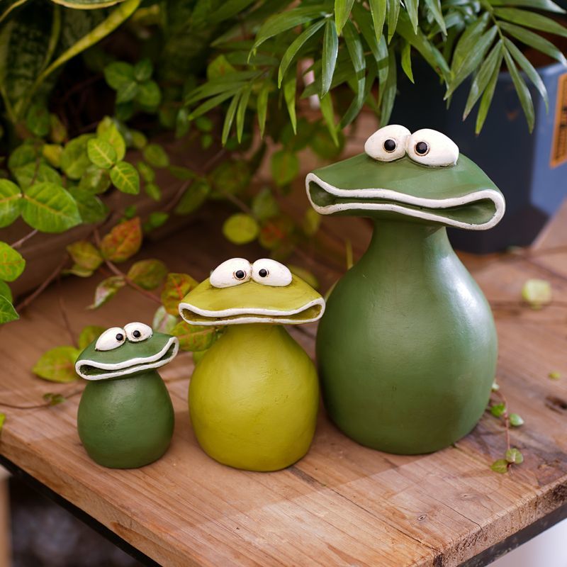 Cartoon Big Mouth Frog Garden  - Bonsai Garden China 评论和价格