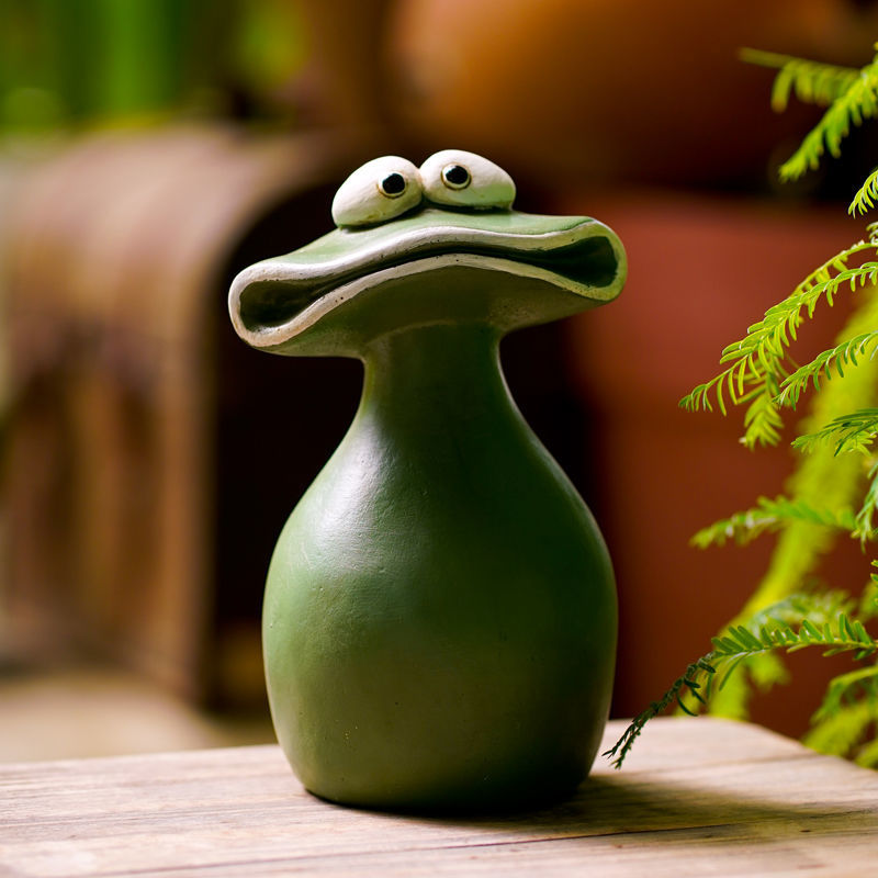 Cartoon Big Mouth Frog Garden  - Bonsai Garden China 评论和价格