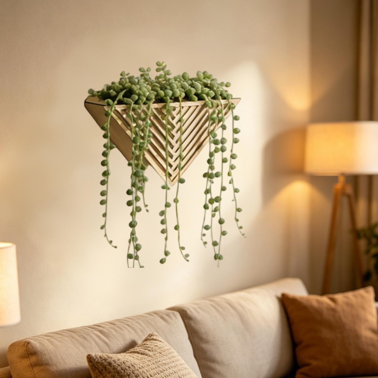 Flower Pot Wall Mounted Orname - Bonsai Garden Wall 评论和价格