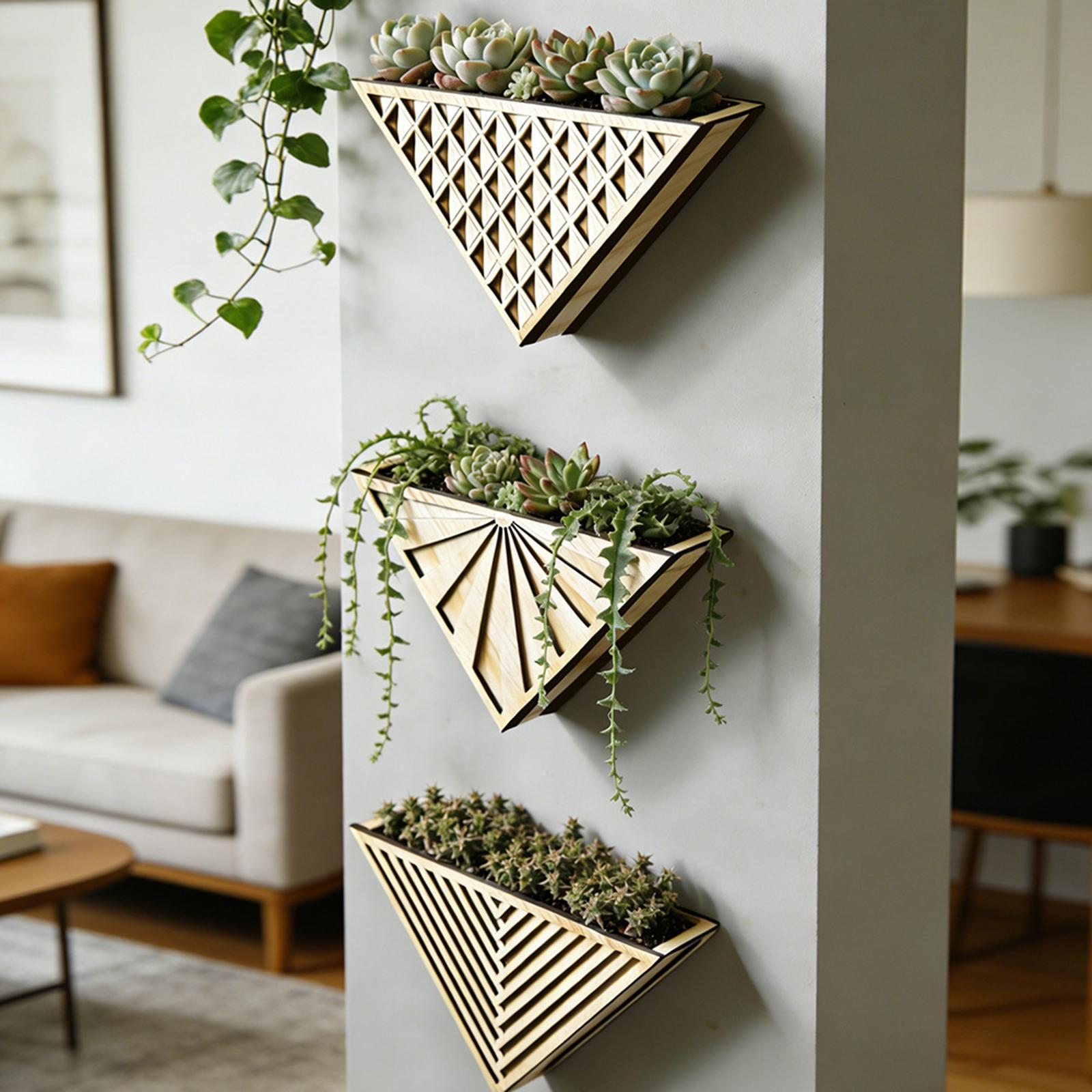 Flower Pot Wall Mounted Orname - Bonsai Garden Wall 评论和价格