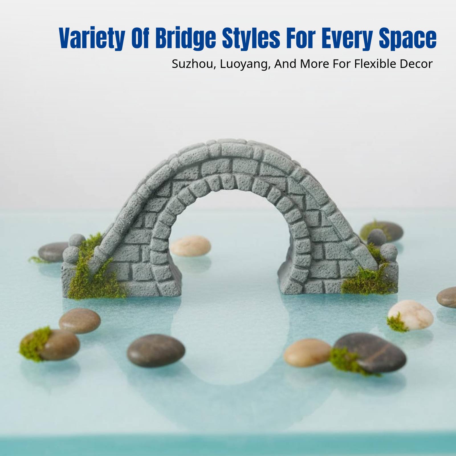 Resin Stone Bridge Mini Landsc - Bonsai Garden China 评论和价格