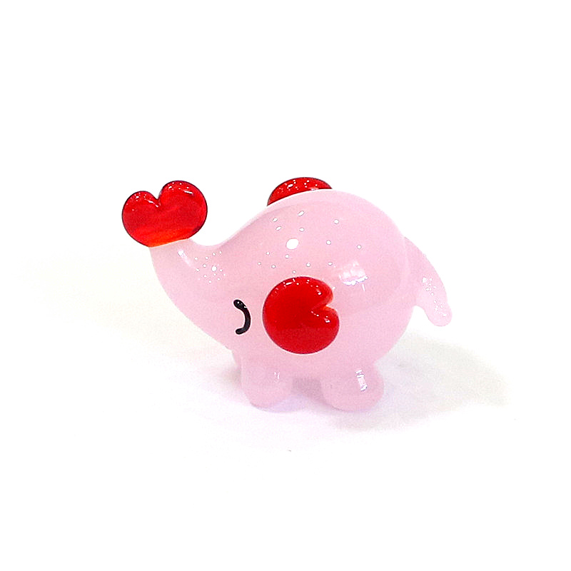Cute Mini Glass Elephant Figur - Bonsai Garden Japan 评论和价格